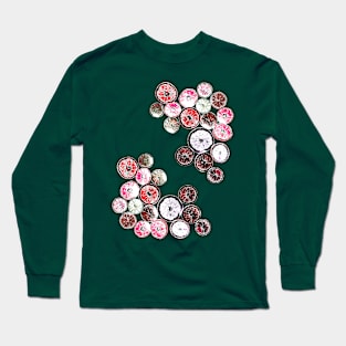 Pink Fruit Slices Long Sleeve T-Shirt